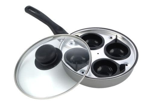 Mtk Housewares 4 Cup Egg Poacher Non Stick - 20cm