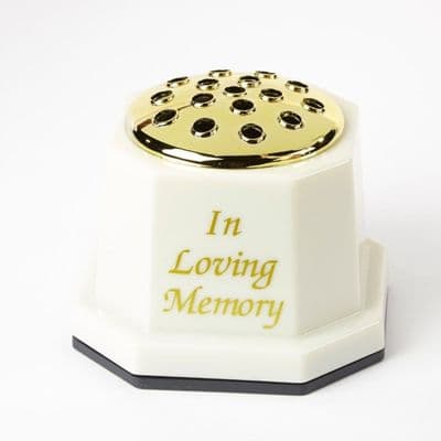 Oasis Marble Effect Container - White