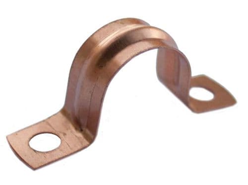 Oracstar Saddle Pipe Clips - Copper - 22mm (Pack 6)