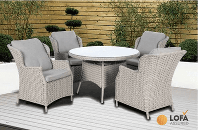 Pagoda - 4 Seat Chambery Beige Deluxe Set