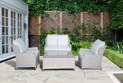 Pagoda - Chambery Beige Deluxe Lounge Sofa Set