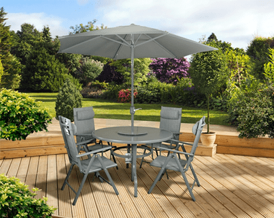 Pagoda - Sienna 4 Seat Dining Set with Reclining Chairs