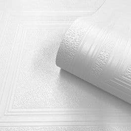 Paintable White Wallpaper