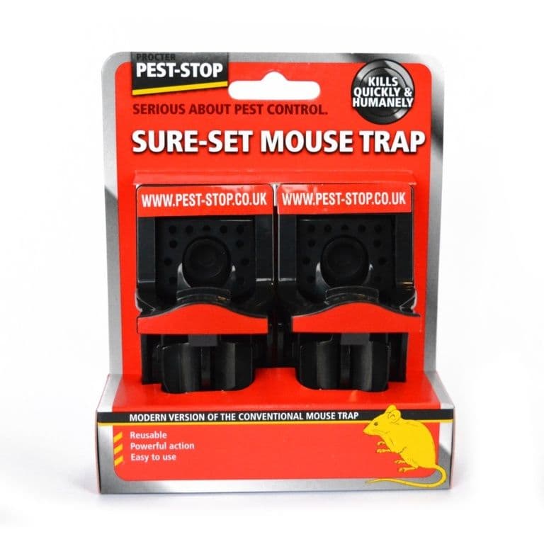 Pest-Stop Sure Set Plastic Mouse Traps - Twin Pack