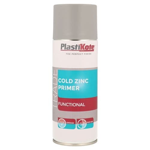 PlastiKote Cold Zinc Primer Spray - 400ml