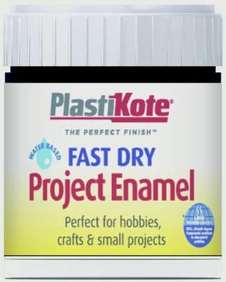 PlastiKote Fast Dry Enamel Brush On - Matt Black - 59ml Bottle