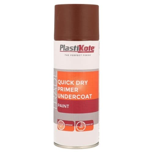 PlastiKote Quick Dry Primer Undercoat 400ml - Brown