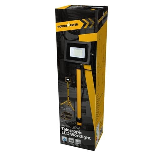 Powermaster LED Tripod Worklight IP65 - 20w 6500k