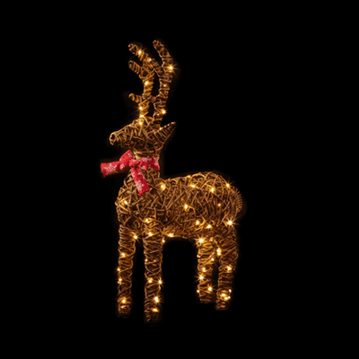 Premier - Outdoor Standing Reindeer - 80 Warm White LEDs