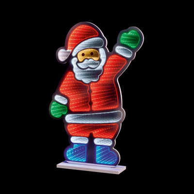 Premier - Waving Santa Infinity Mirror