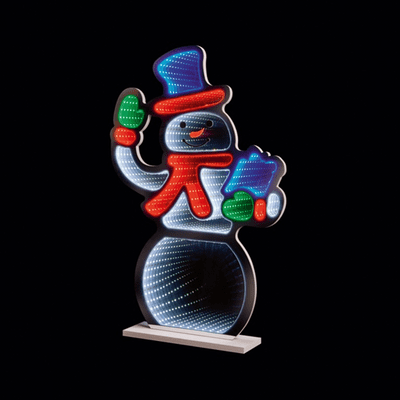 Premier - Waving Snowman Infinity Mirror