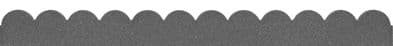 Primeur Flexi Curve Scallop Border - Grey 5x10x120cm