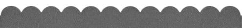 Primeur Flexi Curve Scallop Border - Grey 5x10x120cm