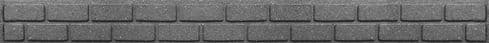 Primeur Ultra Curve Border Bricks - 9cm Grey