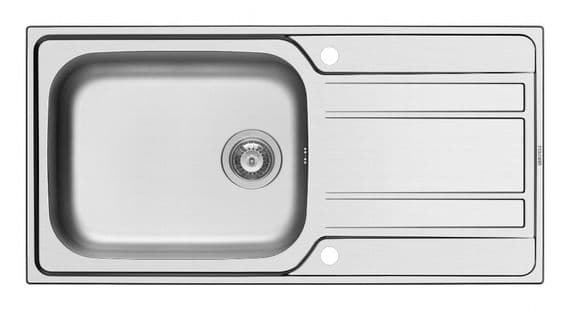 Pyramis - Athena Stainless Steel Deep Bowl Inset Sink - 1000 x 500mm