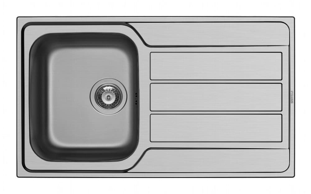 Pyramis - Athena Stainless Steel Single Bowl Sink & Tap - 860 x 500mm