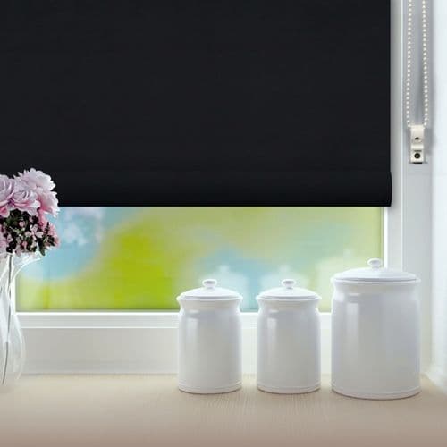 RENAISSANCE Classic Roller Blind Black - 60cm