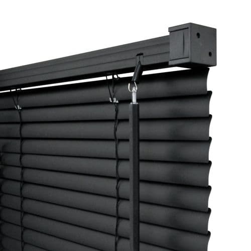 RENAISSANCE PVC Wide Venetian Blind Black - 180cm