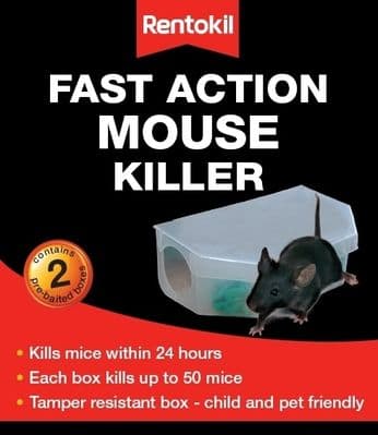 Rentokil Fast Action Mouse Killer - Twin Pack