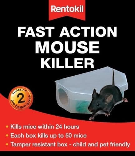 Rentokil Fast Action Mouse Killer - Twin Pack