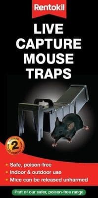 Rentokil Live Capture Mouse Traps - Twin Pack