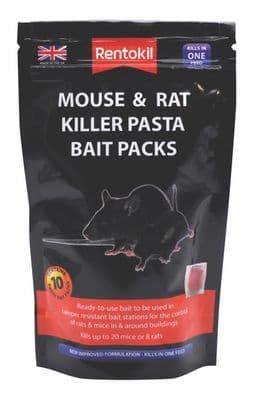 Rentokil Mouse & Rat Killer Pasta Bait - 10 Sachet