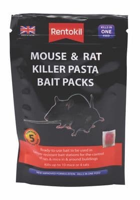 Rentokil Mouse & Rat Killer Pasta Bait - 5 Sachet