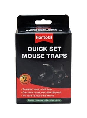Rentokil Quick Set Mouse Traps - Twin Pack