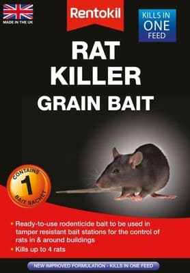 Rentokil Rat Killer Grain Bait - Single Sachet