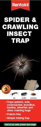 Rentokil Spider & Crawling Insect Trap - 3 Pack