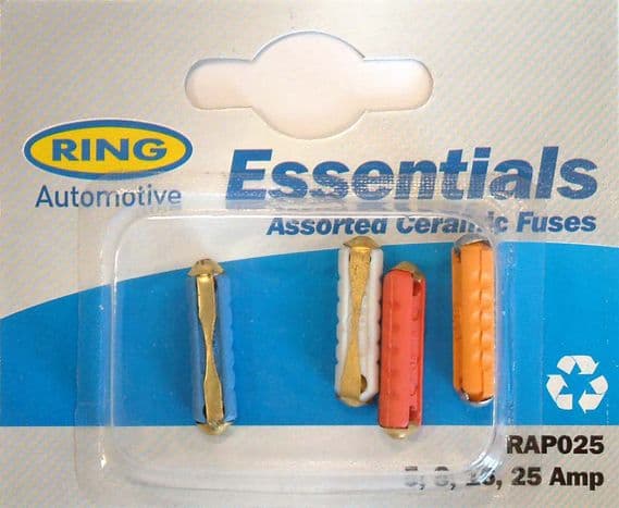 Ring Continental Fuses - 5 8 16 25 Amp