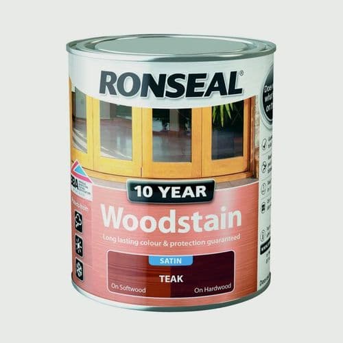 Ronseal 10 Year Woodstain Satin 750ml - Natural Pine