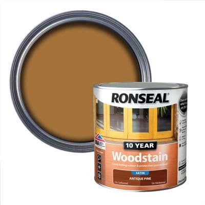Ronseal 10 Year Woodstain Satin - Antique Pine