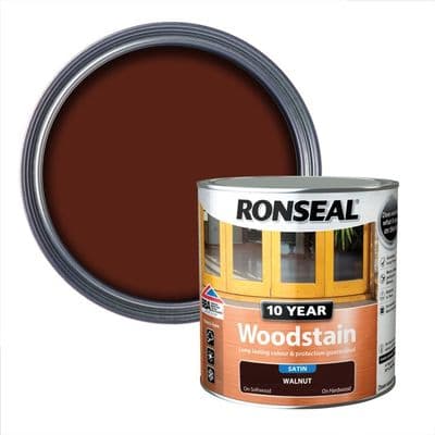 Ronseal 10 Year Woodstain Satin - Walnut