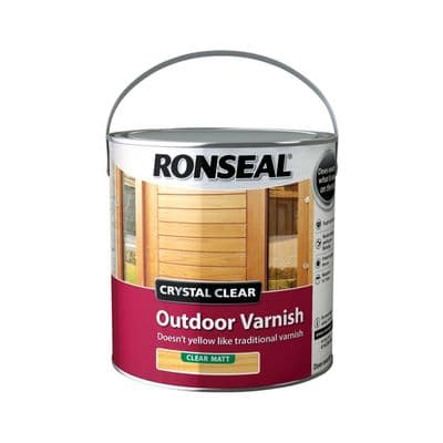 Ronseal Crystal Clear Outdoor Varnish - Matt
