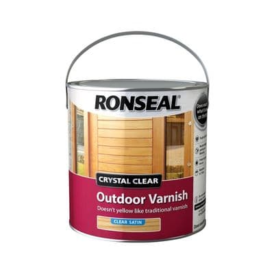 Ronseal Crystal Clear Outdoor Varnish - Satin