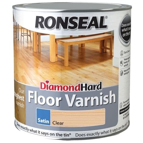 Ronseal Diamond Hard Clear Varnish 2.5L - Satin
