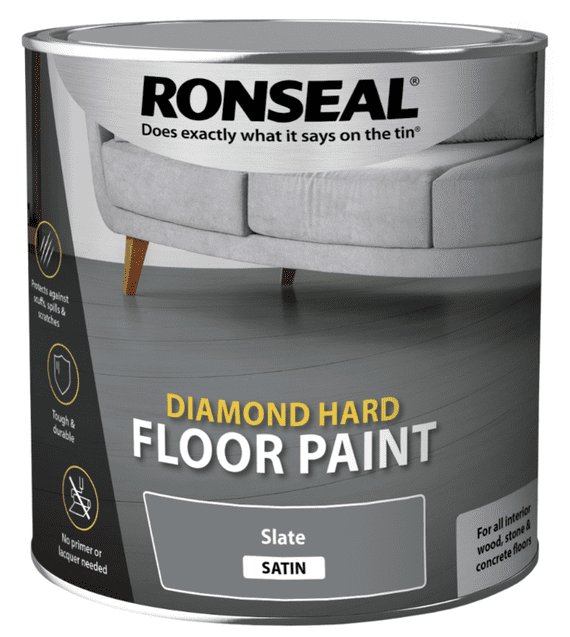 Ronseal Diamond Hard Floor Paint - Slate