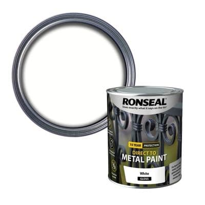Ronseal Direct To Metal Paint 750ml - White