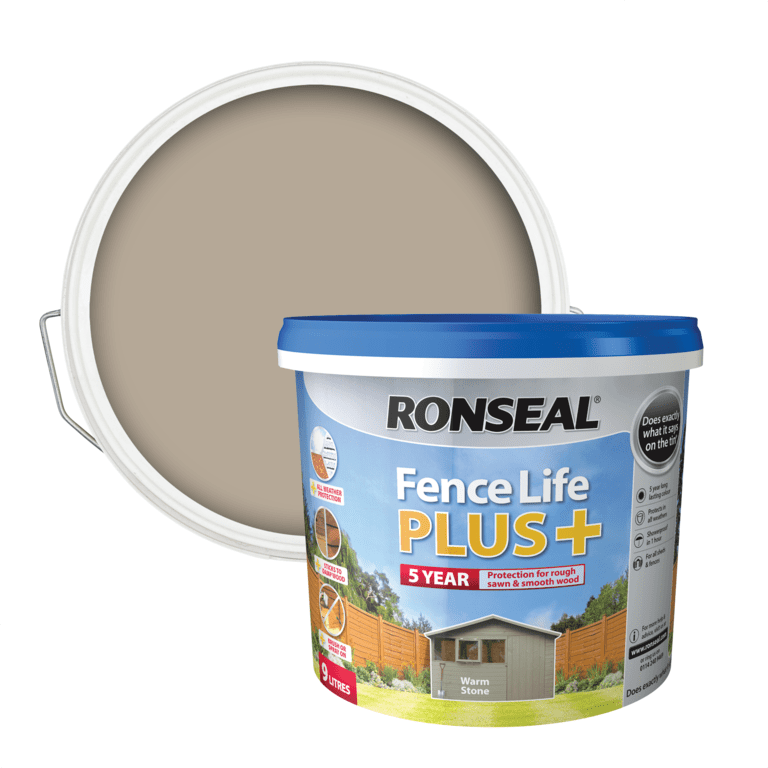Ronseal Fence Life Plus 9L Warm Stone