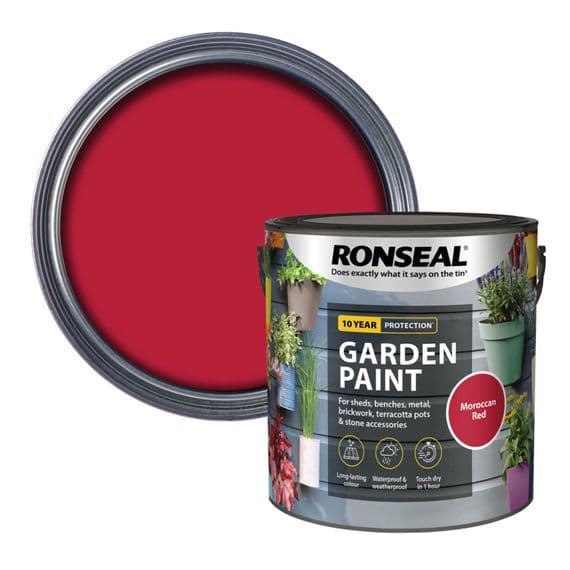 Ronseal Garden Paint - Moroccan Red