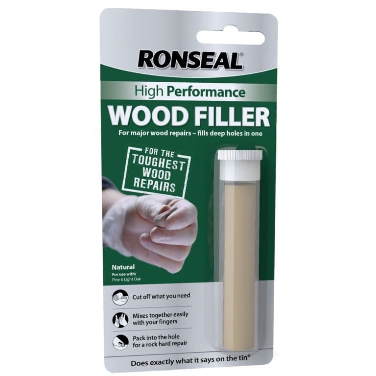 Ronseal High Performance Wood Filler Putty 26gm - Natural