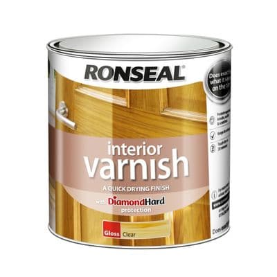 Ronseal Interior Varnish Gloss - Clear