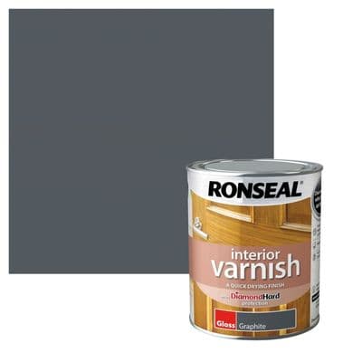 Ronseal Interior Varnish Gloss - Graphite