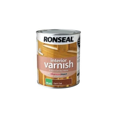Ronseal Interior Varnish Matt - Dark Oak