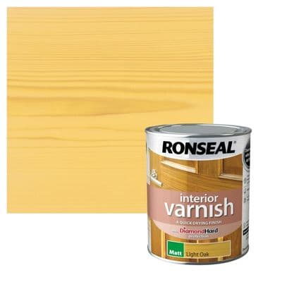 Ronseal Interior Varnish Matt - Light Oak