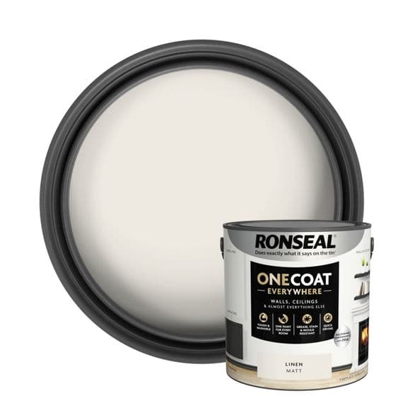 Ronseal One Coat Everywhere Matt Paint 2.5L - Linen