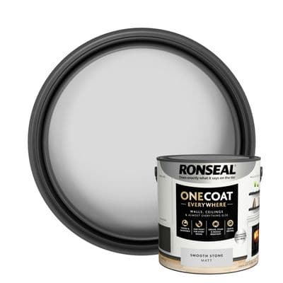 Ronseal One Coat Everywhere Matt Paint 2.5L - Smooth Stone