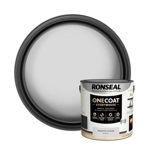 Ronseal One Coat Everywhere Matt  Paint 2.5L - Smooth Stone