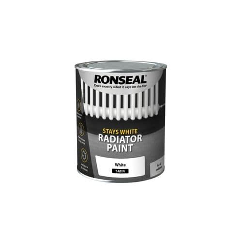 Ronseal One Coat Radiator Paint Satin - 750ml White